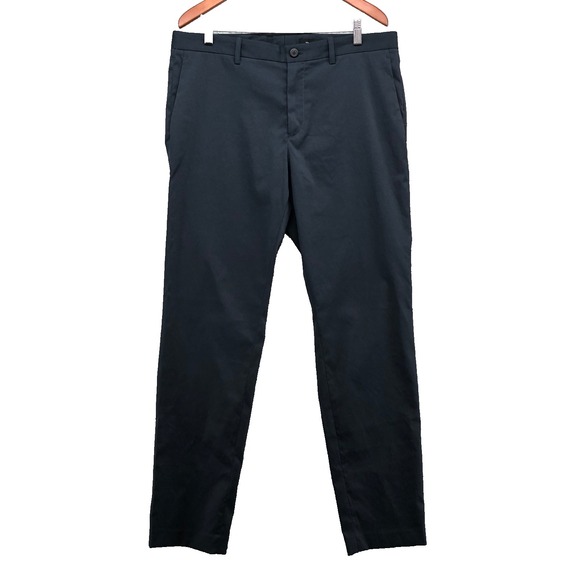Theory Zaine Eclipse Techy Chino Trouser Pants Mens 36 Blue Business Career New